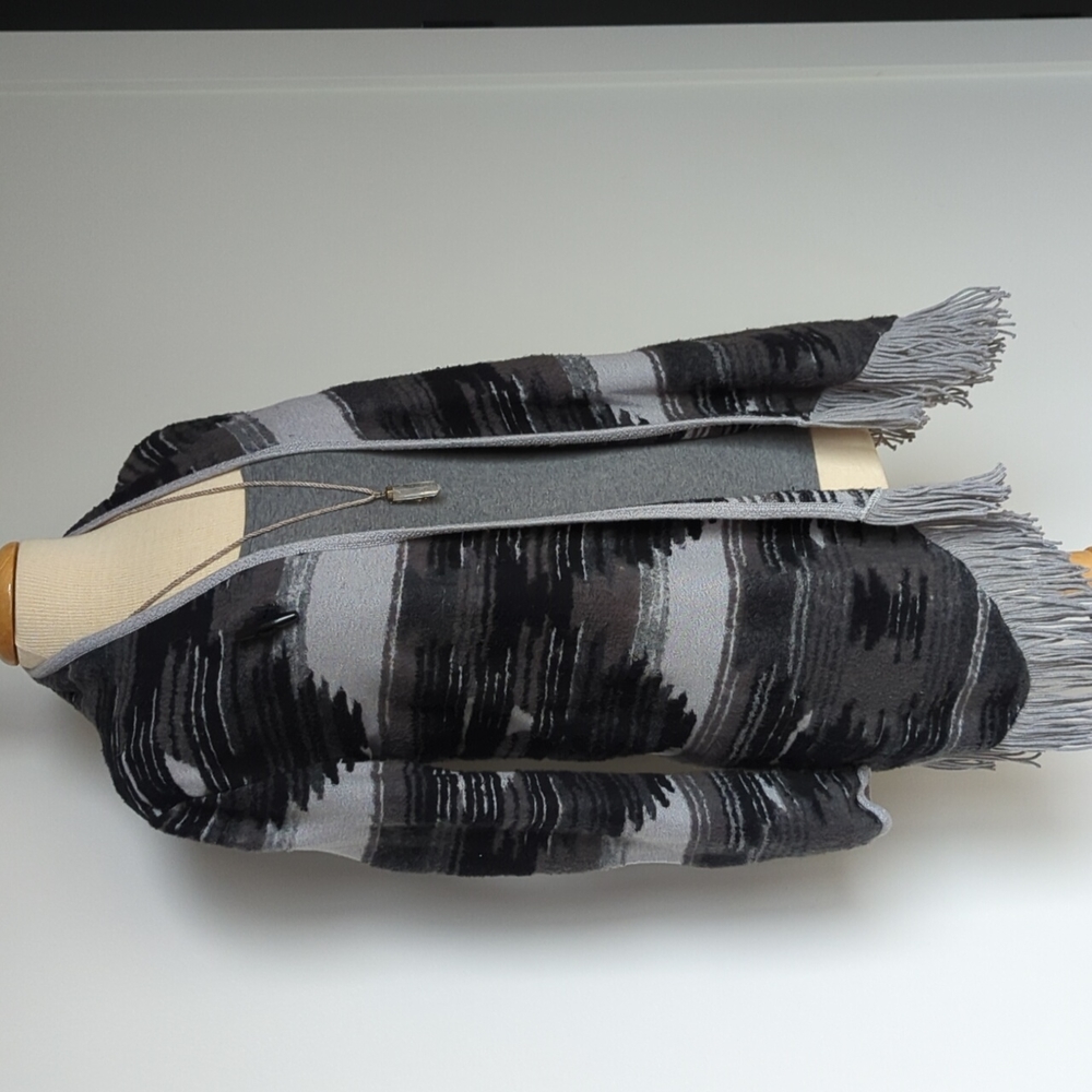 Lucky Brand Fringe Tribal Cartigan Sweater